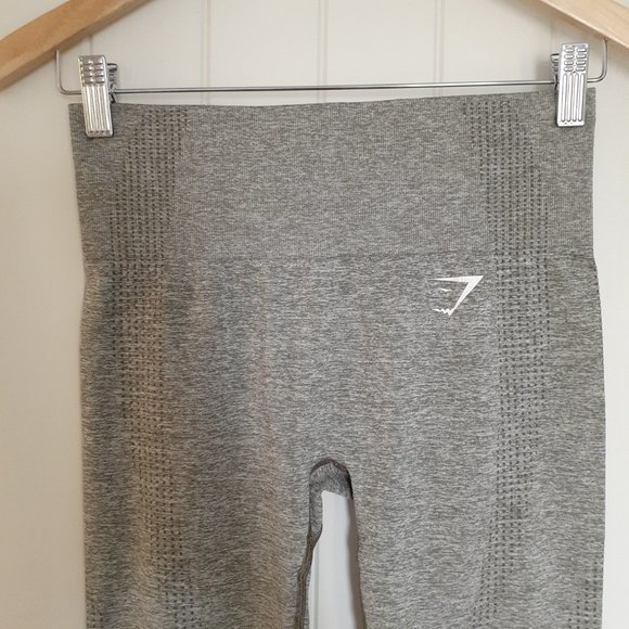 Gymshark Vital Seamless Leggings in Khaki Size S - Picture 4 of 9